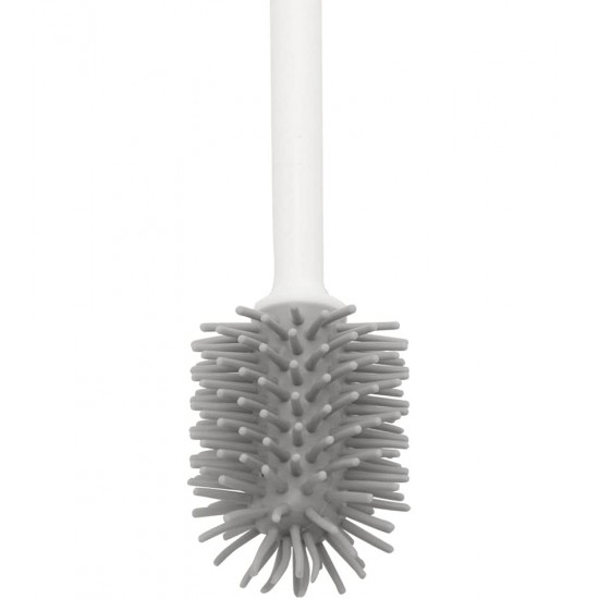 Escova 30cm Multiuso Com Cabo Grey E Cerdas Em Silicone Mimo Style